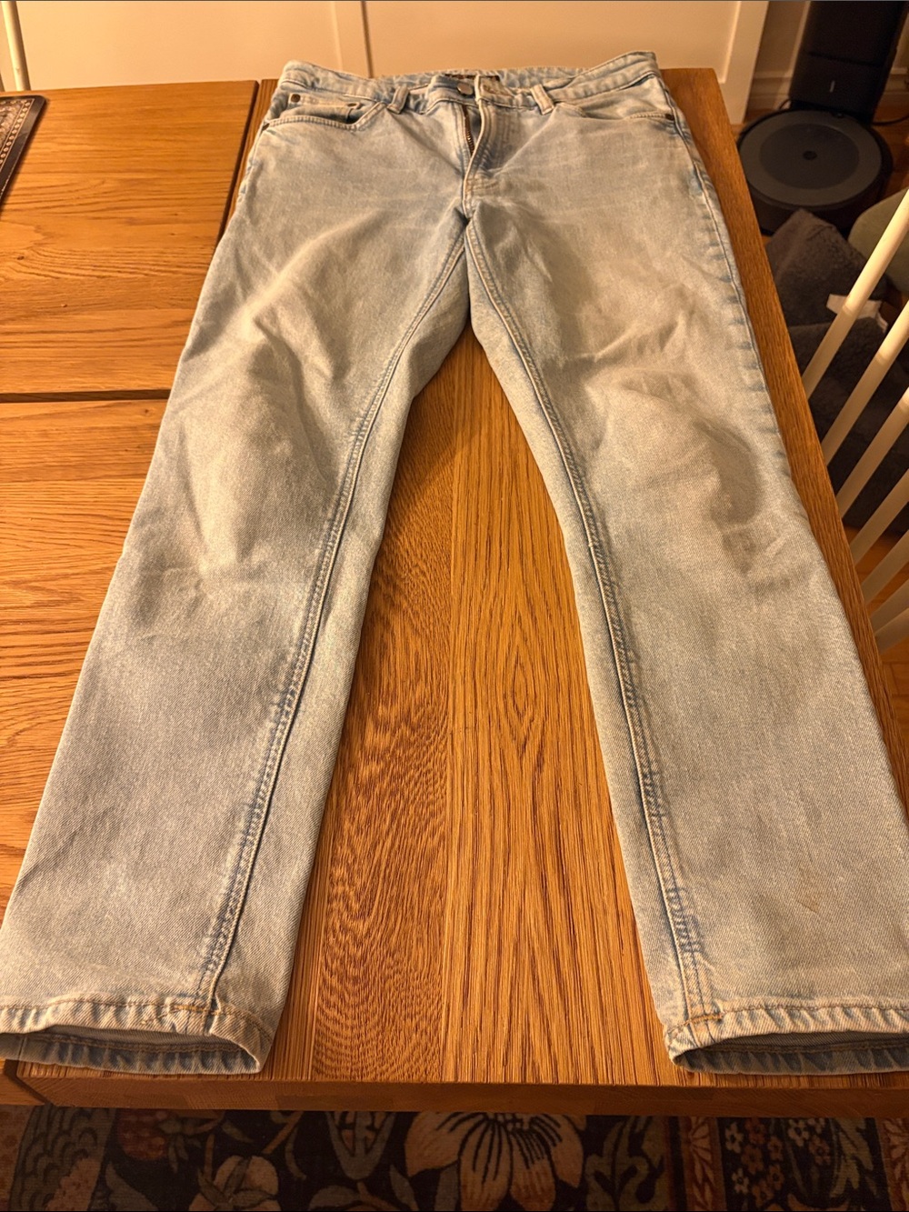 Nudie Jeans Pale Blue Straight Leg Women's Jeans
